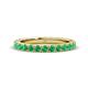 1 - Lara 3.00 mm Emerald Eternity Band 