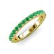 3 - Lara 3.00 mm Emerald Eternity Band 