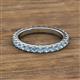 2 - Lara 3.00 mm Aquamarine Eternity Band 