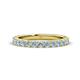 1 - Lara 3.00 mm Aquamarine Eternity Band 