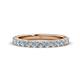 1 - Lara 3.00 mm Aquamarine Eternity Band 