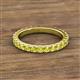2 - Lara 3.00 mm Yellow Diamond Eternity Band 