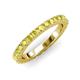 3 - Lara 3.00 mm Yellow Diamond Eternity Band 
