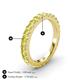 4 - Lara 3.00 mm Yellow Diamond Eternity Band 