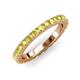 3 - Lara 3.00 mm Yellow Diamond Eternity Band 