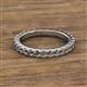 2 - Lara 3.00 mm Smoky Quartz Eternity Band 