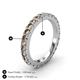 4 - Lara 3.00 mm Smoky Quartz Eternity Band 