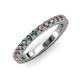 3 - Lara 3.00 mm Lab Created Alexandrite Eternity Band 