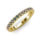 3 - Lara 3.00 mm Lab Created Alexandrite Eternity Band 