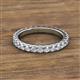 2 - Lara 3.00 mm White Sapphire Eternity Band 
