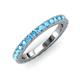 3 - Lara 3.00 mm Blue Topaz Eternity Band 