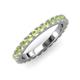 3 - Lara 3.00 mm Peridot Eternity Band 