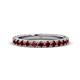 1 - Lara 3.00 mm Red Garnet Eternity Band 