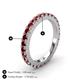 4 - Lara 3.00 mm Red Garnet Eternity Band 