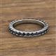 2 - Lara 3.00 mm Black Diamond Eternity Band 
