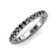 3 - Lara 3.00 mm Black Diamond Eternity Band 