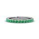 1 - Lara 3.00 mm Emerald Eternity Band 