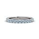 1 - Lara 3.00 mm Aquamarine Eternity Band 