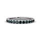 1 - Lara 3.00 mm Blue Diamond Eternity Band 