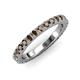 3 - Lara 3.00 mm Smoky Quartz Eternity Band 