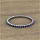2 - Lara 1.70 mm Blue Sapphire Eternity Band 