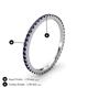 4 - Lara 1.70 mm Blue Sapphire Eternity Band 