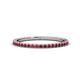 1 - Lara 1.70 mm Ruby Eternity Band 
