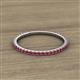 2 - Lara 1.70 mm Ruby Eternity Band 