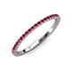 3 - Lara 1.70 mm Ruby Eternity Band 