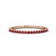 1 - Lara 1.70 mm Ruby Eternity Band 