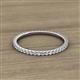 2 - Lara 1.70 mm White Sapphire Eternity Band 
