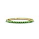 1 - Lara 1.70 mm Green Garnet Eternity Band 