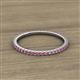 2 - Lara 1.70 mm Pink Tourmaline Eternity Band 