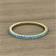 2 - Lara 1.70 mm Blue Topaz Eternity Band 