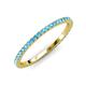 3 - Lara 1.70 mm Blue Topaz Eternity Band 