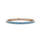 1 - Lara 1.70 mm Blue Topaz Eternity Band 