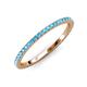 3 - Lara 1.70 mm Blue Topaz Eternity Band 