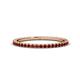 1 - Lara 1.70 mm Red Garnet Eternity Band 