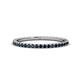 1 - Lara 1.70 mm Blue Diamond Eternity Band 