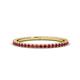 1 - Lara 1.70 mm Ruby Eternity Band 