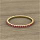 2 - Lara 1.70 mm Ruby Eternity Band 