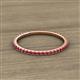 2 - Lara 1.70 mm Ruby Eternity Band 