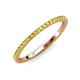 3 - Lara 1.70 mm Yellow Sapphire Eternity Band 