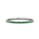 1 - Lara 1.70 mm Green Garnet Eternity Band 