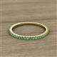 2 - Lara 1.70 mm Green Garnet Eternity Band 