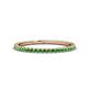1 - Lara 1.70 mm Green Garnet Eternity Band 