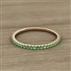 2 - Lara 1.70 mm Green Garnet Eternity Band 