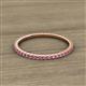 2 - Lara 1.70 mm Pink Tourmaline Eternity Band 