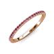 3 - Lara 1.70 mm Pink Tourmaline Eternity Band 