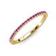 3 - Lara 1.70 mm Amethyst Eternity Band 